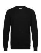 Jack & J S Jjotto Knit Crew Neck Ln Svart