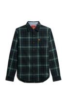 Superdry L/S Cotton Lumberjack Shirt Marinblå