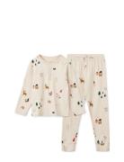 Liewood Wilhelm Printed Pyjamas Set Beige