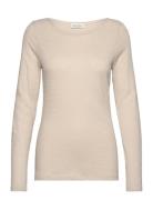 Marc O'Polo T-Shirts Long Sleeve Kräm