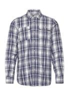 Scotch & Soda Regular Fit Flannel Check Shirt Blå