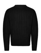 Jack & J S Jjcarter Knit Crew Neck Svart