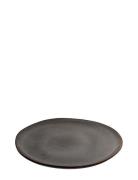 House Nordic Hilde - Lunch Plate, Ceramic, Grey/Brown Ø21 Cm, Set Of 4...