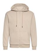 Jack & J S Jjebradley Sweat Zip Hood Noos Beige