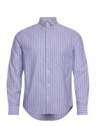 GANT Reg Oxford Stripe Shirt Blå