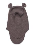 Huttelihut Balaclava Ears Wool Fleece Brun