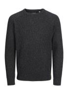 Jack & J S Jjj S Knit Crew Neck Jnr Svart