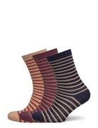 Mp Denmark Lydia Socks 3-Pack Marinblå