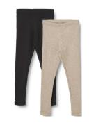 Wheat 2 Rib Leggings Maddy Svart