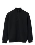 LMTD Nlmnaldemars Ls Half Zip Sweat Svart