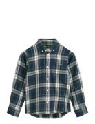 GANT Checked Flannel Bd Shirt Marinblå