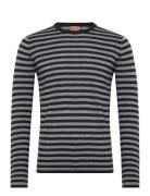 Mos Mosh Gallery Mmgadam Soft Stripe Knit Svart