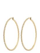 Pilgrim Sidney Crystal Hoop Earrings Guld