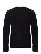 Scotch & Soda Round Neck Extra Dropped Shoulder Chenille Cable Sweater...