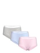 Lindex Brief Hipster 3P Solid Rosa