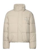 Calvin Klein Jeans Chenille Monologo Puffer Kräm