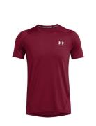 Under Armour Ua Hg Armour Fitted Ss Burgundy