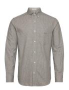 GANT Reg Houndstooth Wool Flannel Shirt Beige