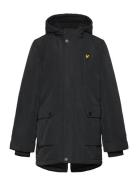 Lyle & Scott Fleece Lined Padded Coat Svart