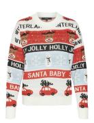 Vero Moda Vmholly Jollyflakes Ls O-Neck Pull.xmas Multi/patterned