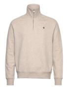 Morris Maryon Half Zip Sweatshirt Kräm