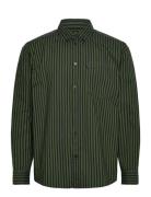 Double A By Wood Wood Wwday Striped Aa Embroidery Shirt G Grön