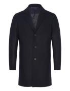 Mango Lightweight Recycled Wool Coat Marinblå