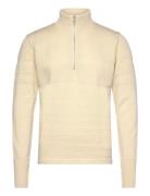 Mads Nørgaard Wool Klemens Half Zip Knit Gul