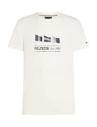 Tommy Hilfiger Hilfiger Flags Tee Kräm