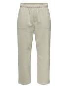 ONLY & SONS Onsconnor Rlx Pants Sweat Noos Beige