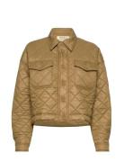 Polo Ralph Lauren Water-Repellant Cropped Quilted Jacket Brun