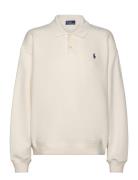 Polo Ralph Lauren Polo-Collar Fleece Pullover Kräm