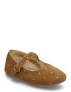 Mango Suede Ballerinas Brun