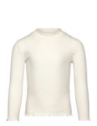 Mango Turtleneck Long-Sleeved T-Shirt Vit