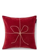 Lexington Home Wrapped Organic Cotton Velvet Pillow Cover Röd