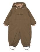 MINI A TURE Wisti Fleece Lined Snowsuit. Grs Khaki Green