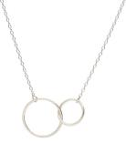 Pernille Corydon Double Plain Necklace 45 Cm Silver