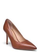 Lauren Ralph Lauren Burnished Calf-Lindella Ii-Pm-Cto Brun