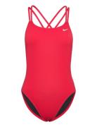 NIKE SWIM Nike Hydrastrong Solid Spiderback Piece Röd