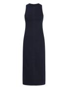 Calvin Klein Jeans Long Column Denim Dress Marinblå