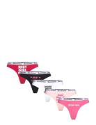 Juicy Couture Juicy Slogan Dana 5 Pack Thong Rosa