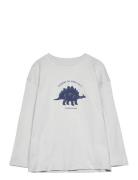 Mango Dinosaur Print Hoodie Vit