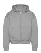 Weekday Scuba Zip Hoodie Grå