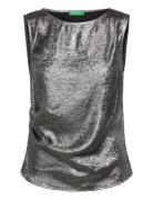 United Colors Of Benetton Sleeveless Shirt Silver