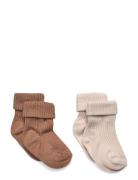 Wheat 2 Pk Wool Rib Socks Ziggy Beige