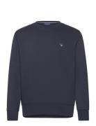 GANT Reg Emb Original Shield C-Neck Marinblå