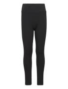 Mango Cotton Ribbed Leggings Svart