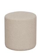 House Nordic Rie - Pouf In Bouclé, Beige, Ø34X36 Cm Beige