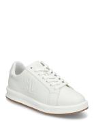 Lauren Ralph Lauren Ainsley Leather Sneaker Vit