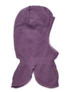 Minymo Balaclava Structure Knit Lila